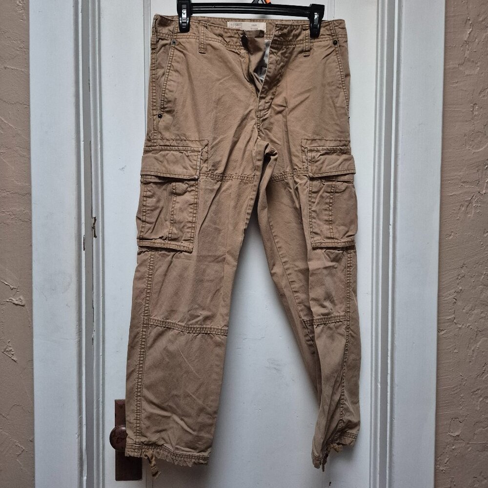 Old Navy Wanderer Tan Cargo Pants - 100% cotton - 29 X 30